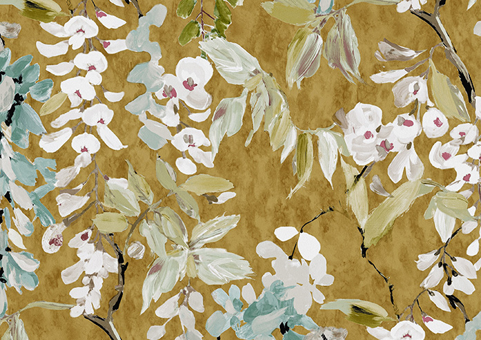 Wisteria, Ochre - Made to Measure Curtains - Image 9